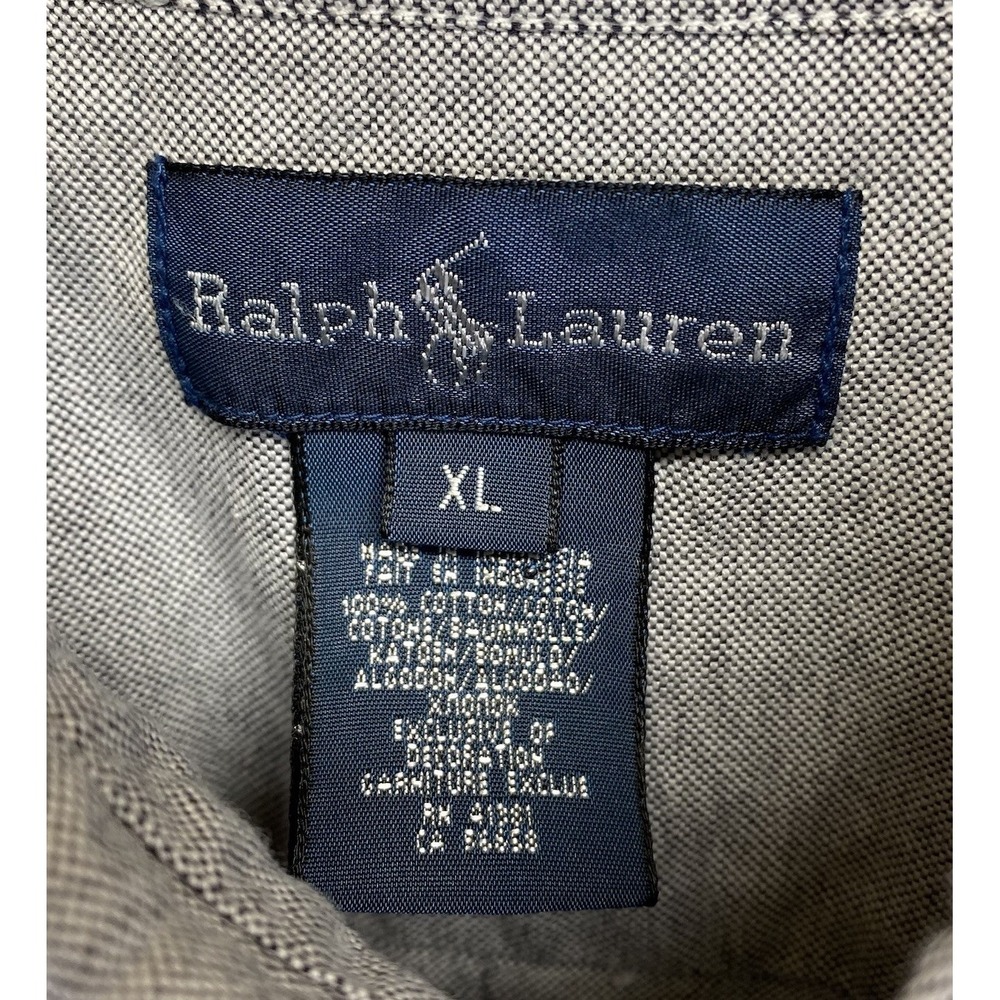 Ralph Lauren Button Down Long Sleeve Flesh Pony Mens XL 100% Cotton Preppy - Picture 6 of 11